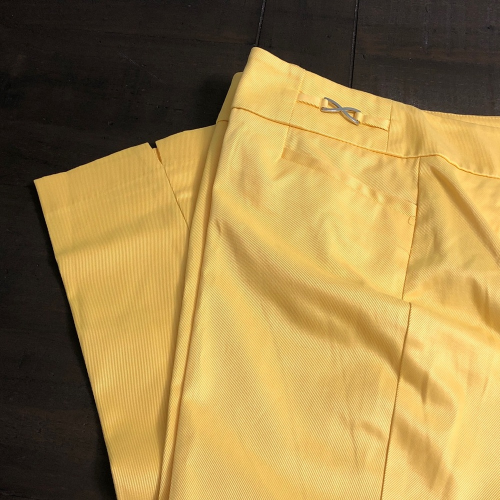 7th avenue women yellow pants - Picture 7 of 16